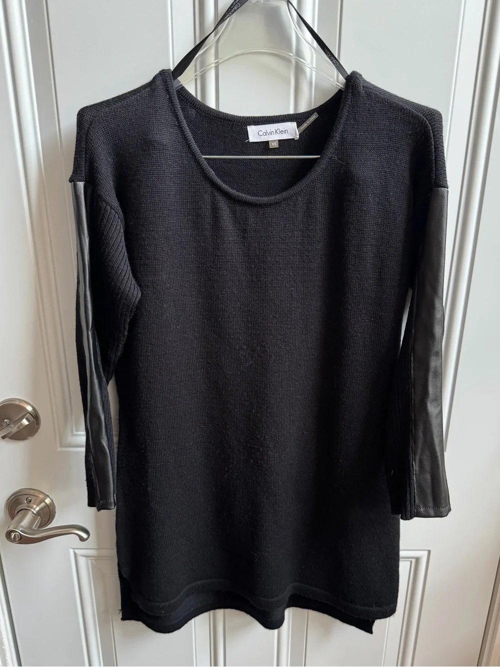 Calvin Klein Charcoal Knit Crewneck Sweater